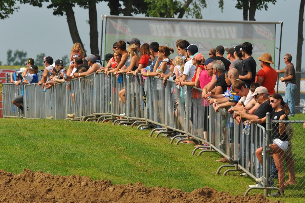 The fans lined up to watch the greatest ATVMX riders, whose coming to a race in 2016Photo: photographer