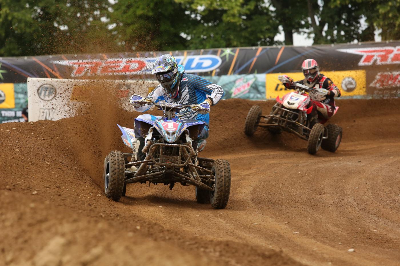 Chad Wienen passed Joe Byrd for the lead in moto 2 at RedBud MX.