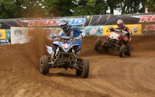 Chad Wienen passed Joe Byrd for the lead in moto 2 at RedBud MX.
