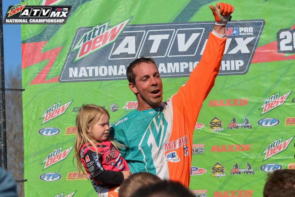 Natalie was seemed happy with his consistent 2-2 motos of the day at Muddy Creek