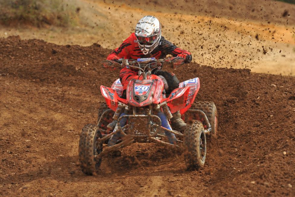 Josh Upperman has been putting in good motos, and now sits fourth in the 2014 Mtn. Dew ATV Motocross Championship