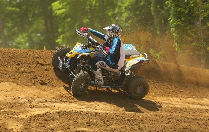 BCS Performance / Can-Am DS 450 Pro Josh Creamer is currently sixth in the ATV MX Pro class point standings after five rounds of racing