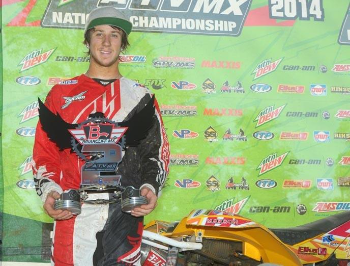 With a solid second-place finish in the Pro class at Briarcliff MX, Hetrick climbed into a tie for second place in the Pro class points race