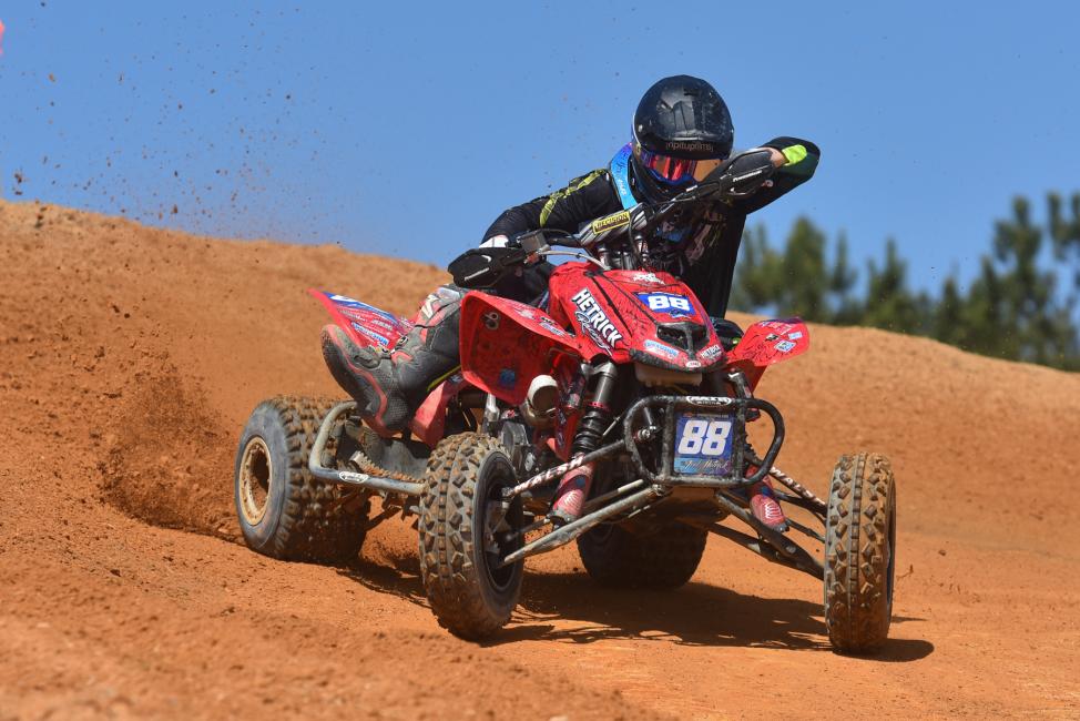 Joel Hetrick is a contender to keep an eye on this season, he's already found his way to the middle of the podium for a moto win.Photo: Ken Hill