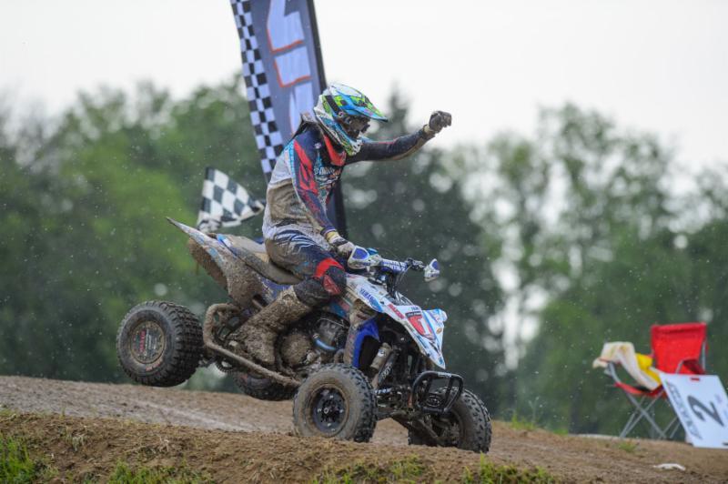 The rain showed up for moto 2, but that didn't stop Wienen from dominating.