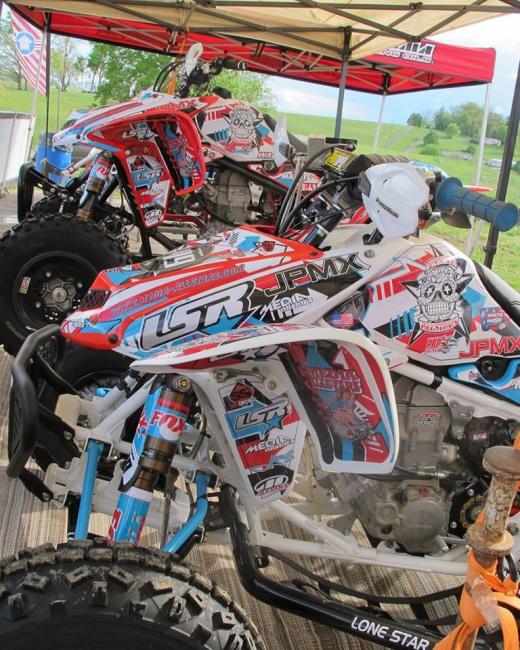 The Media-Allstar pits were ready to go. We can't thank our sponsors enough.