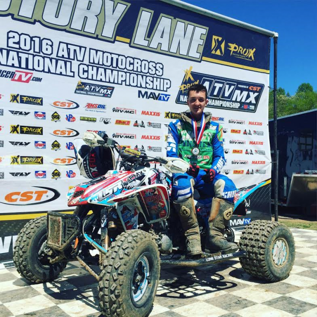 Josh Holley was all smiles after taking the win.