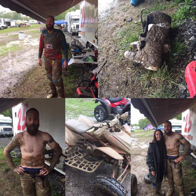 It was definitely a muddy one at Ironman!