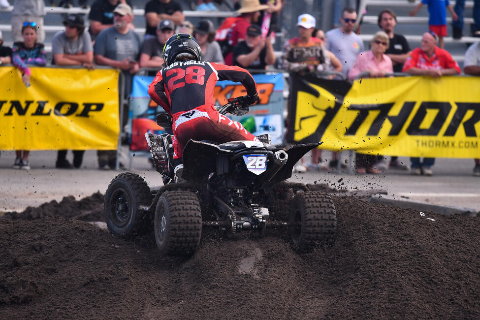 Jeffrey Rastrelli rounded out the top three at the 2022 ATV Supercross event. Photo: Ken Hill