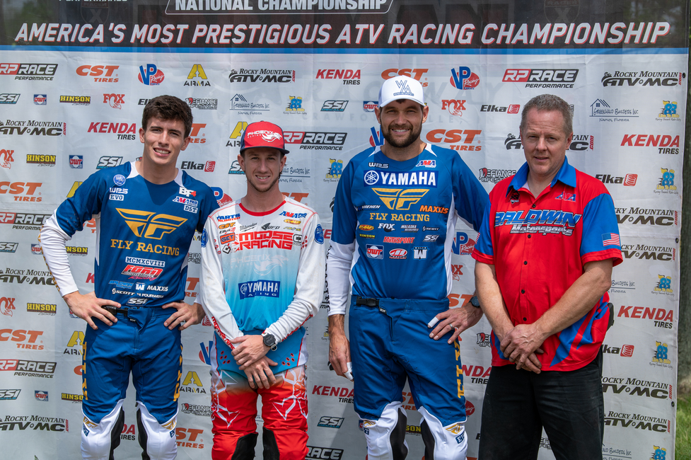 From left to right: Bryce Ford, Joel Hetrick, Chad Wienen and Team Manager, Mark Baldwin.