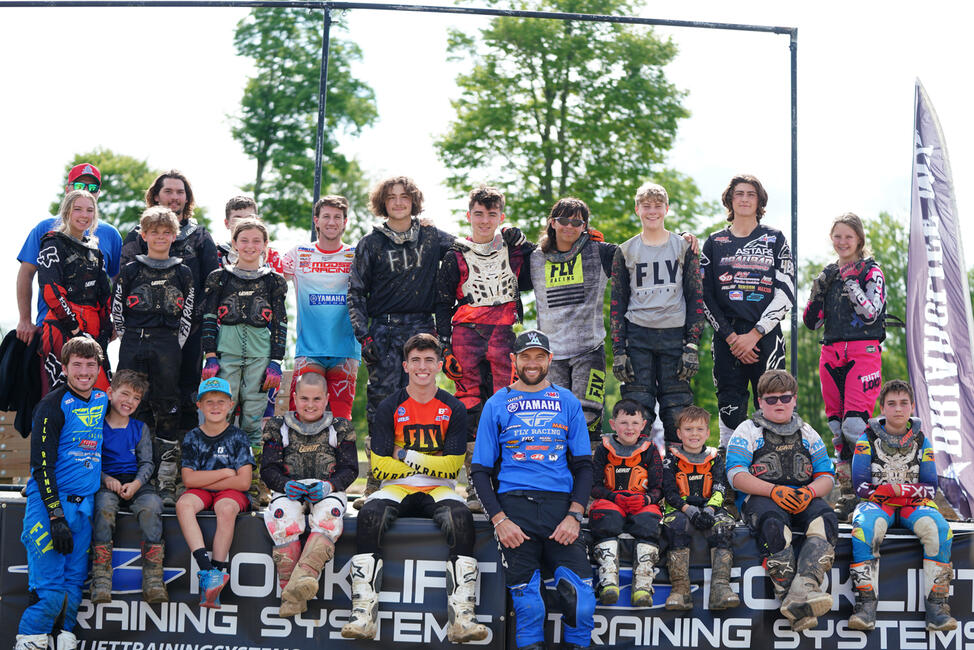 Participants of the riding school that took place at Briarcliff MX in Nashport, Ohio.Photo Credit: TX Moto Co/Brandon Pierce