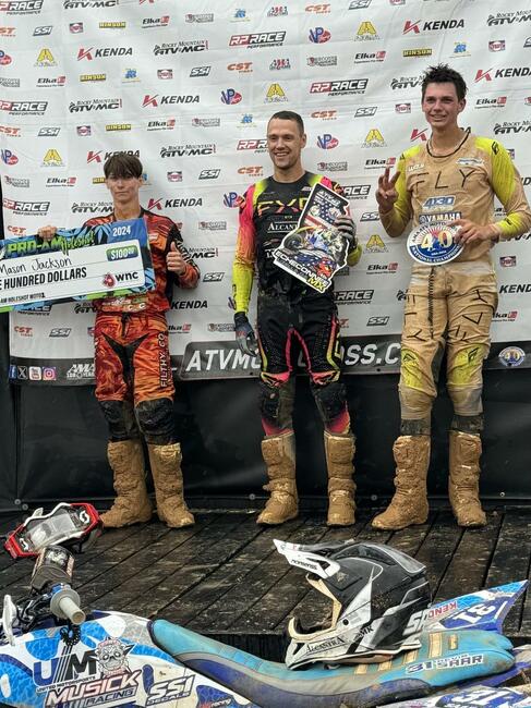 Kevin Saar on the podium in Georgia.