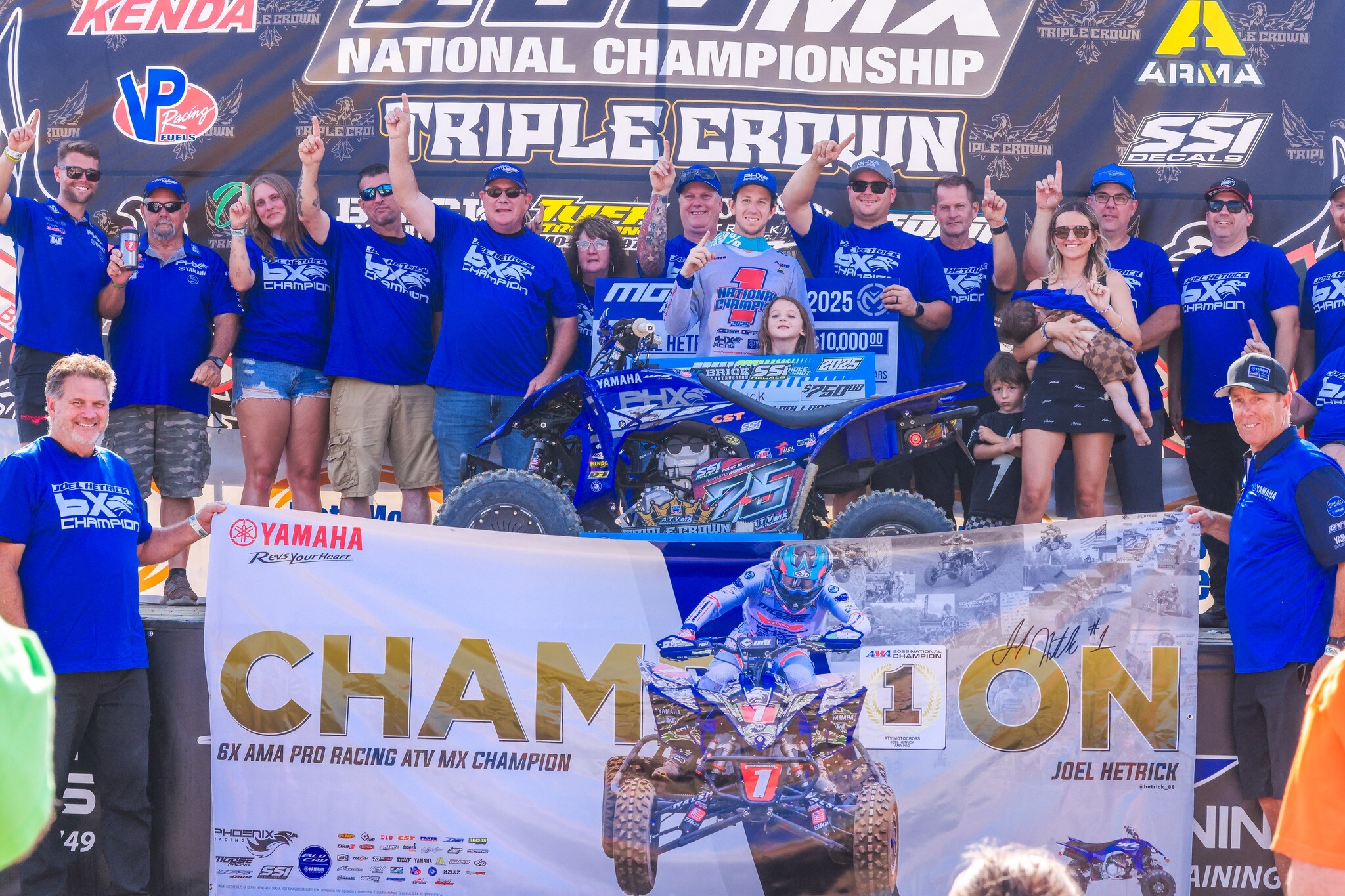 Joel Hetrick is your 2025 AMA Pro ATV Motocross National Champion.
