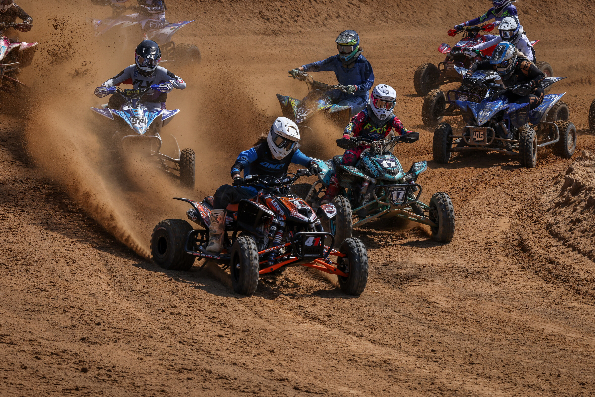 Lilian Plaza came out swinging in the WMX motos, earning the overall win at their first round of racing.