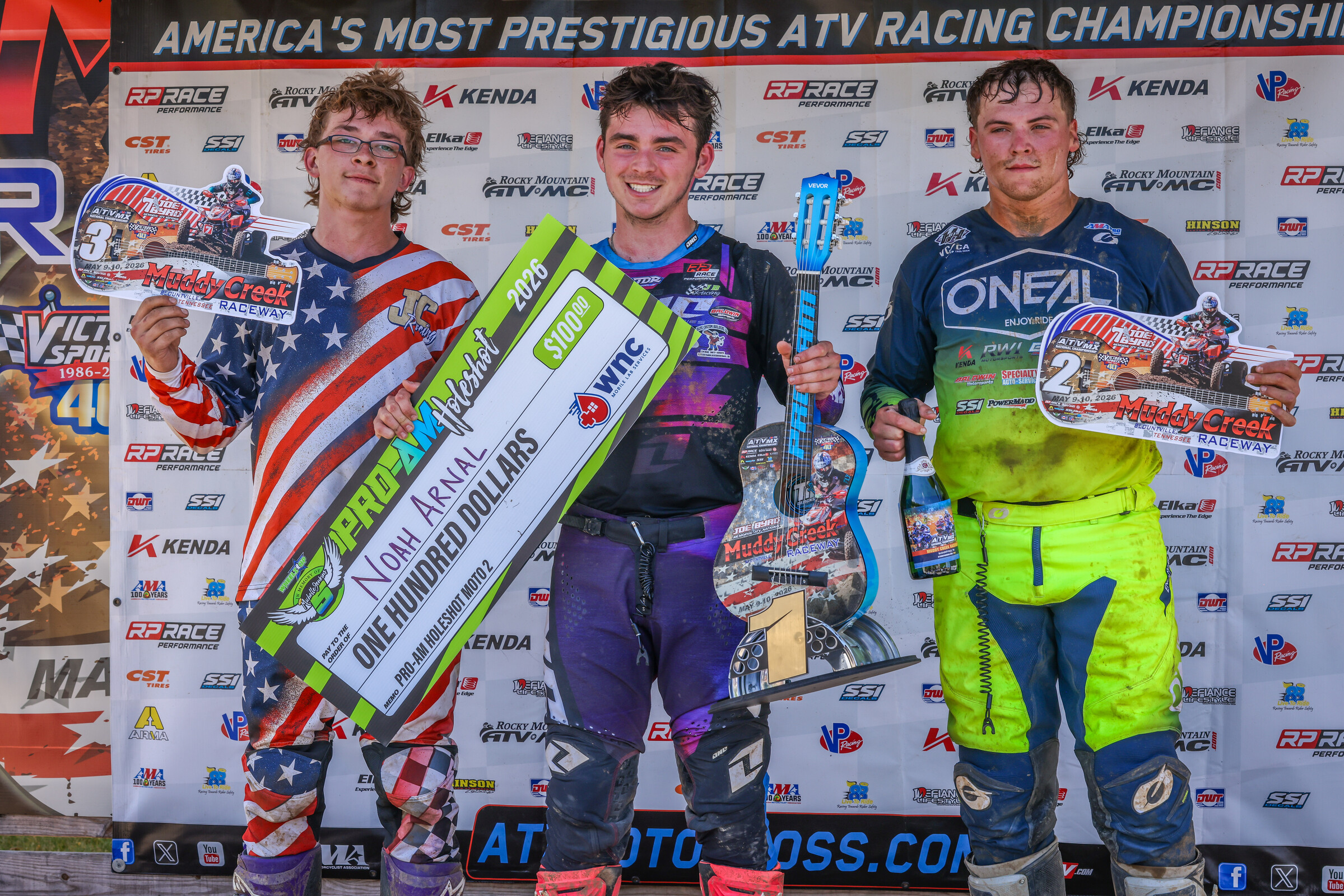 Noah Arnal took the top spot in the Pro-Am class followed by Heath Hannah and Landon Corn.