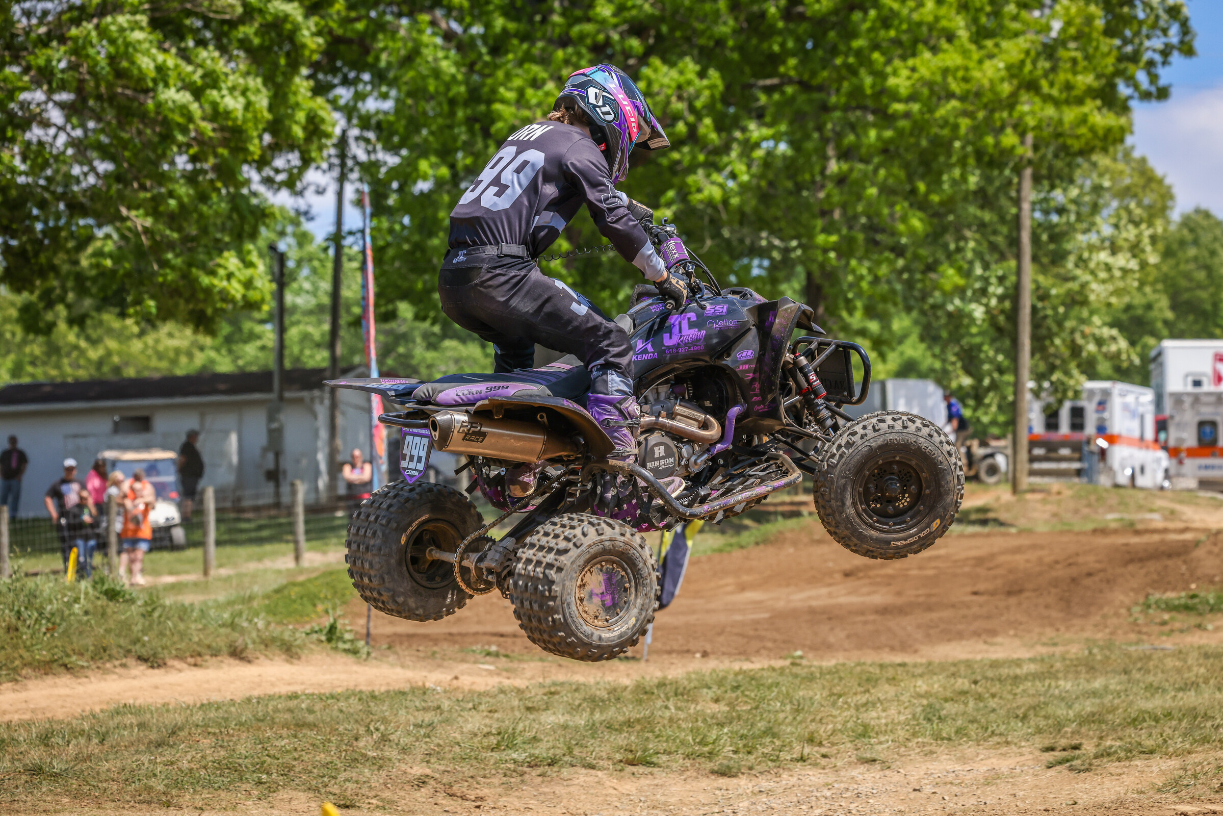 Landon Corn grabbed the Pro Sport overall win at Muddy Creek.